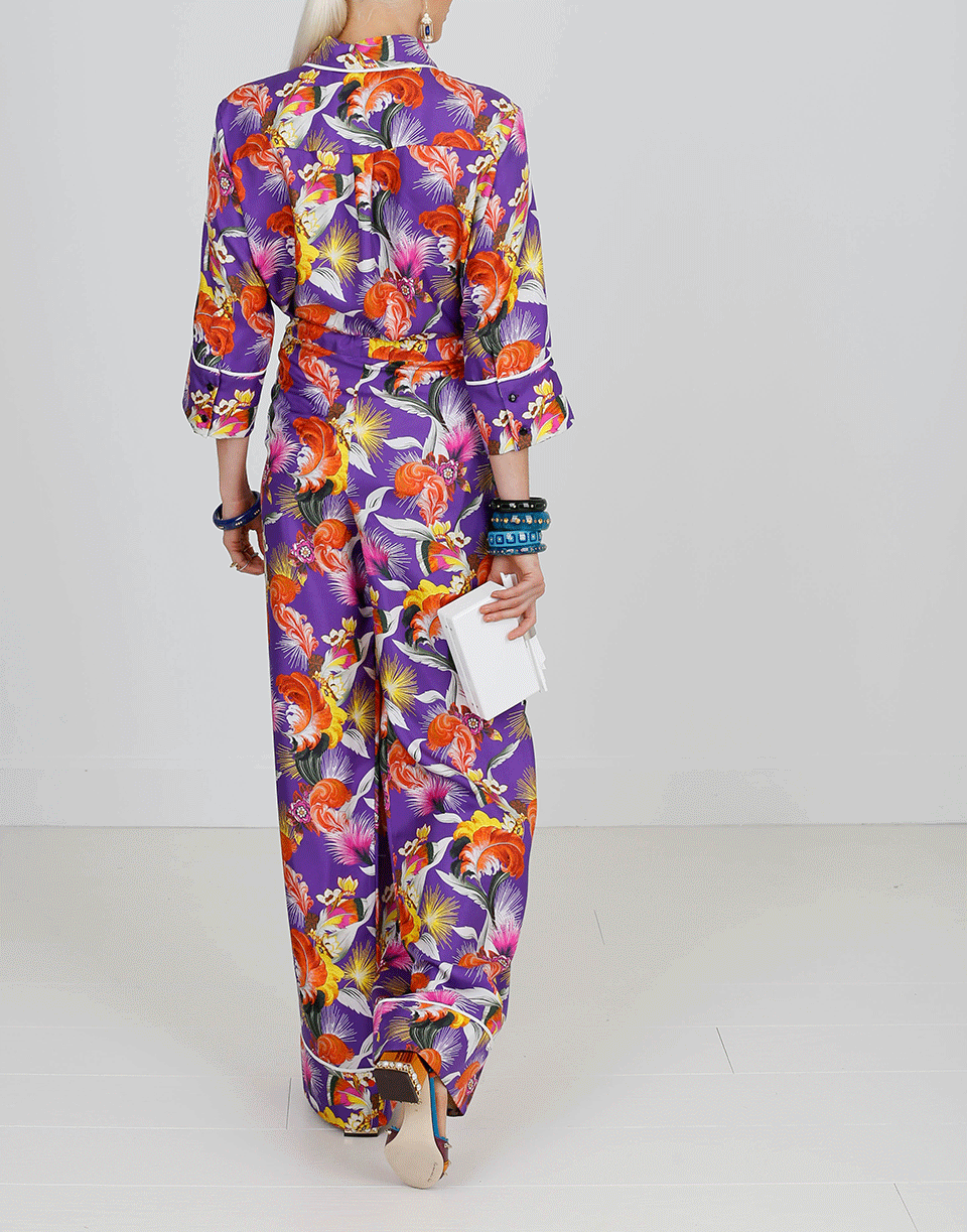 MARY KATRANTZOU-Rita Silk Twill Top-