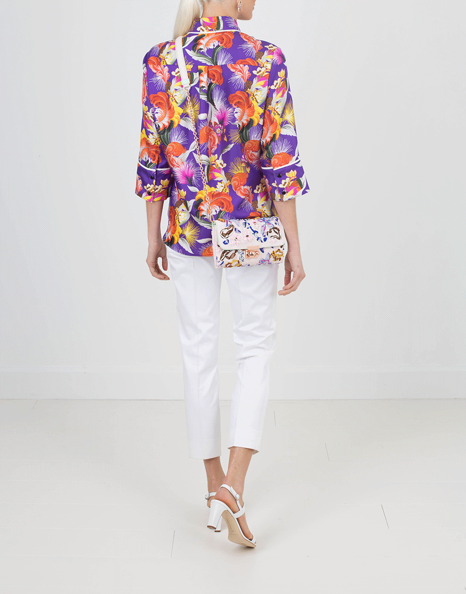 MARY KATRANTZOU-Rita Silk Twill Top-