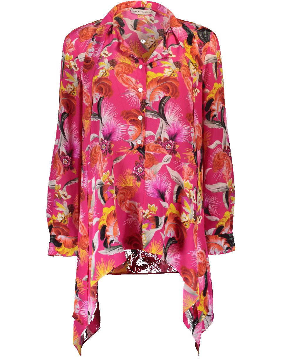 MARY KATRANTZOU-Hearts Fuschia Top-
