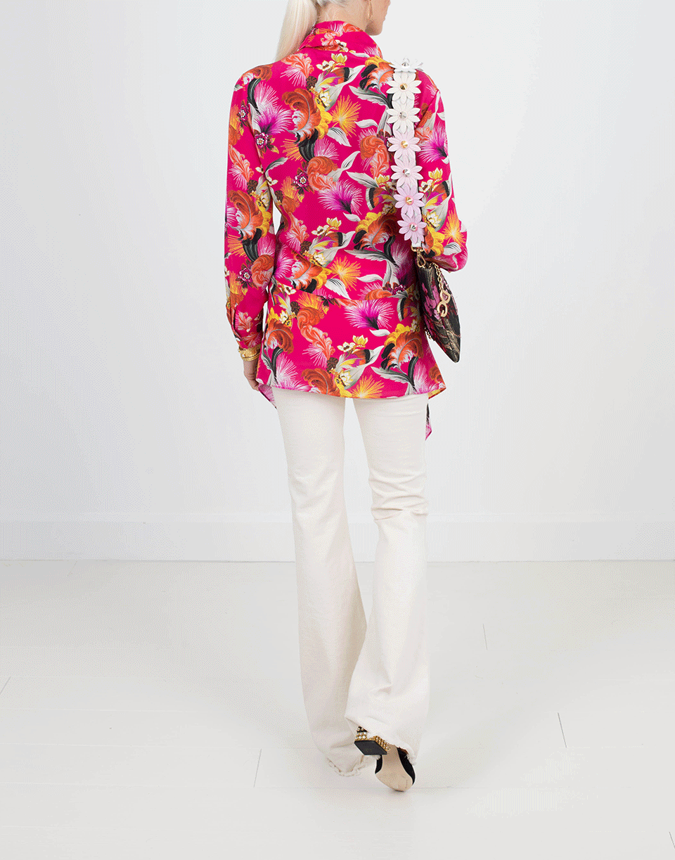 MARY KATRANTZOU-Hearts Fuschia Top-