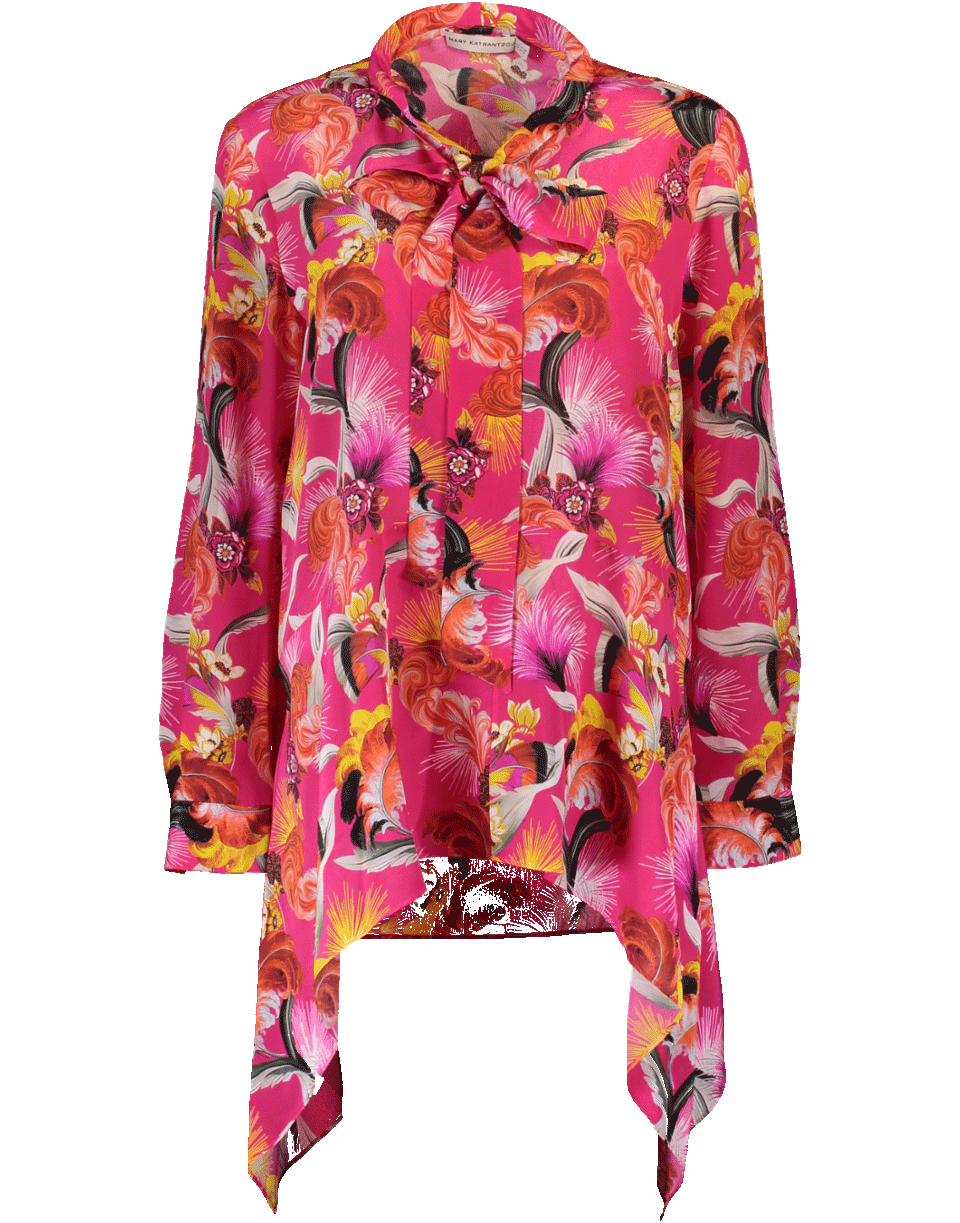 MARY KATRANTZOU-Hearts Fuschia Top-