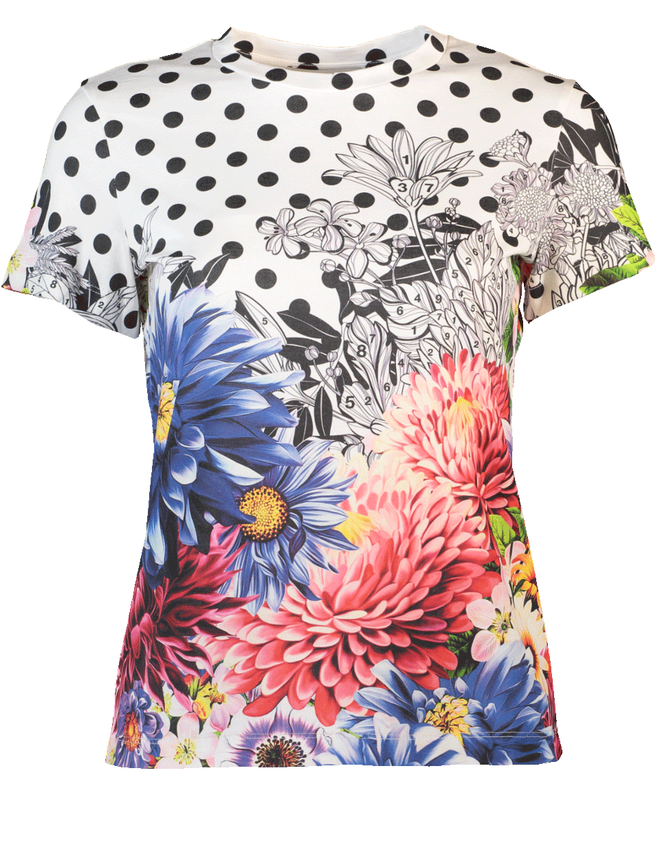 MARY KATRANTZOU-Iven Floral Dot T-Shirt-