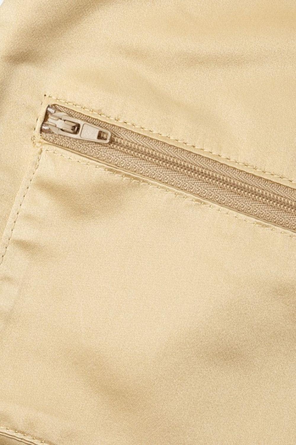 Nexus Satin Clutch - Champagne-CHAMPAGNE-HANDBAGCLUTCHES-MARY SMALLWOOD