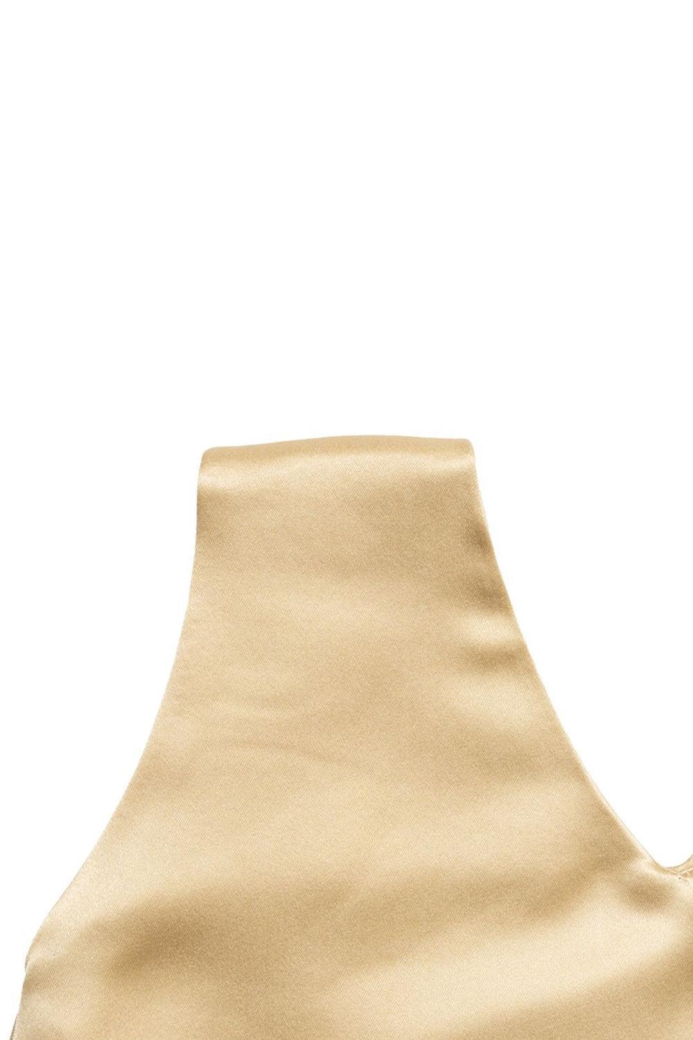 Nexus Satin Clutch - Champagne-CHAMPAGNE-HANDBAGCLUTCHES-MARY SMALLWOOD