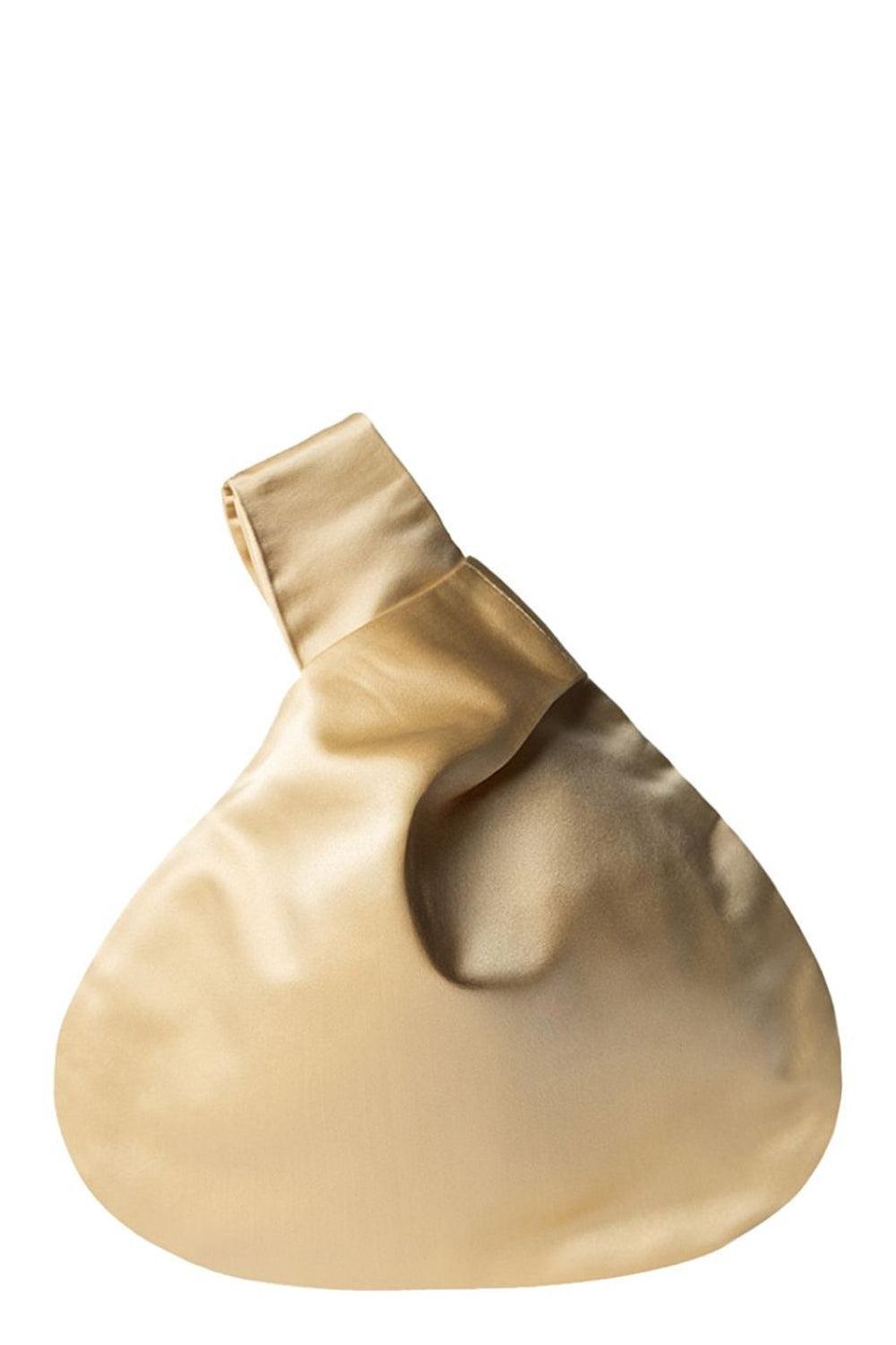 Nexus Satin Clutch - Champagne-CHAMPAGNE-HANDBAGCLUTCHES-MARY SMALLWOOD