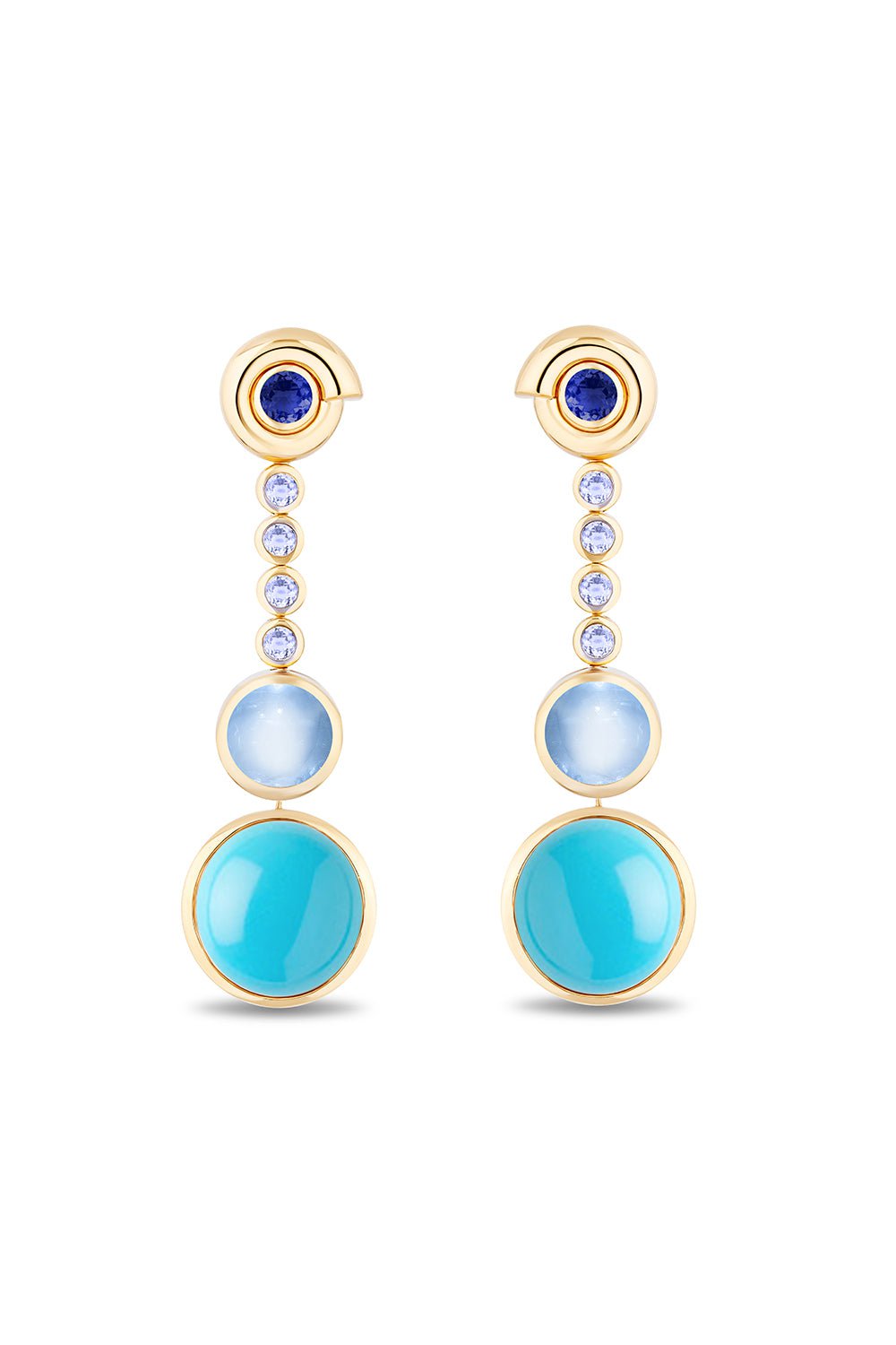 MASON & BOOKS-Aristotle Drop Earrings-YELLOW GOLD