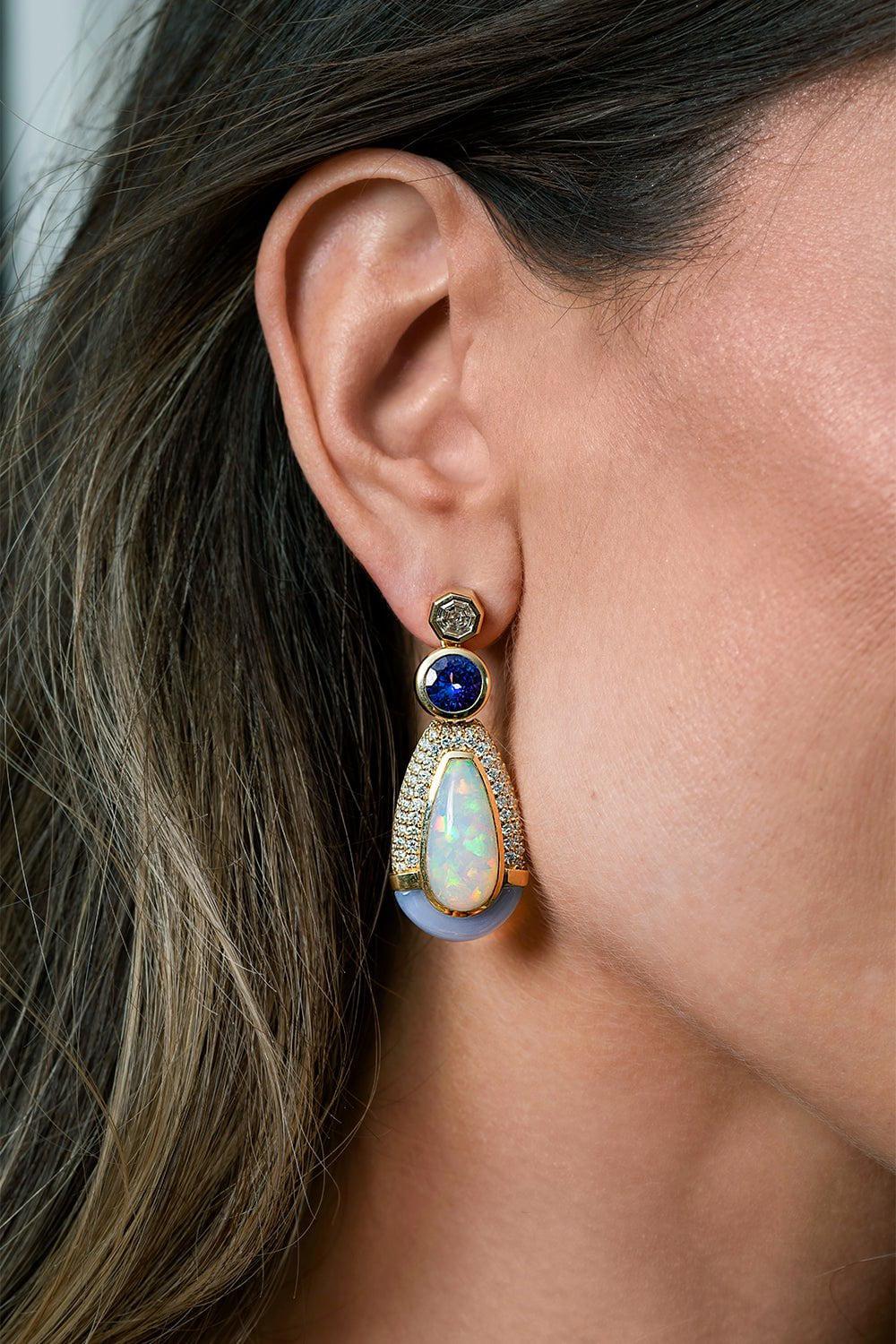 MASON & BOOKS-Drip Drop Earrings-YELLOW GOLD