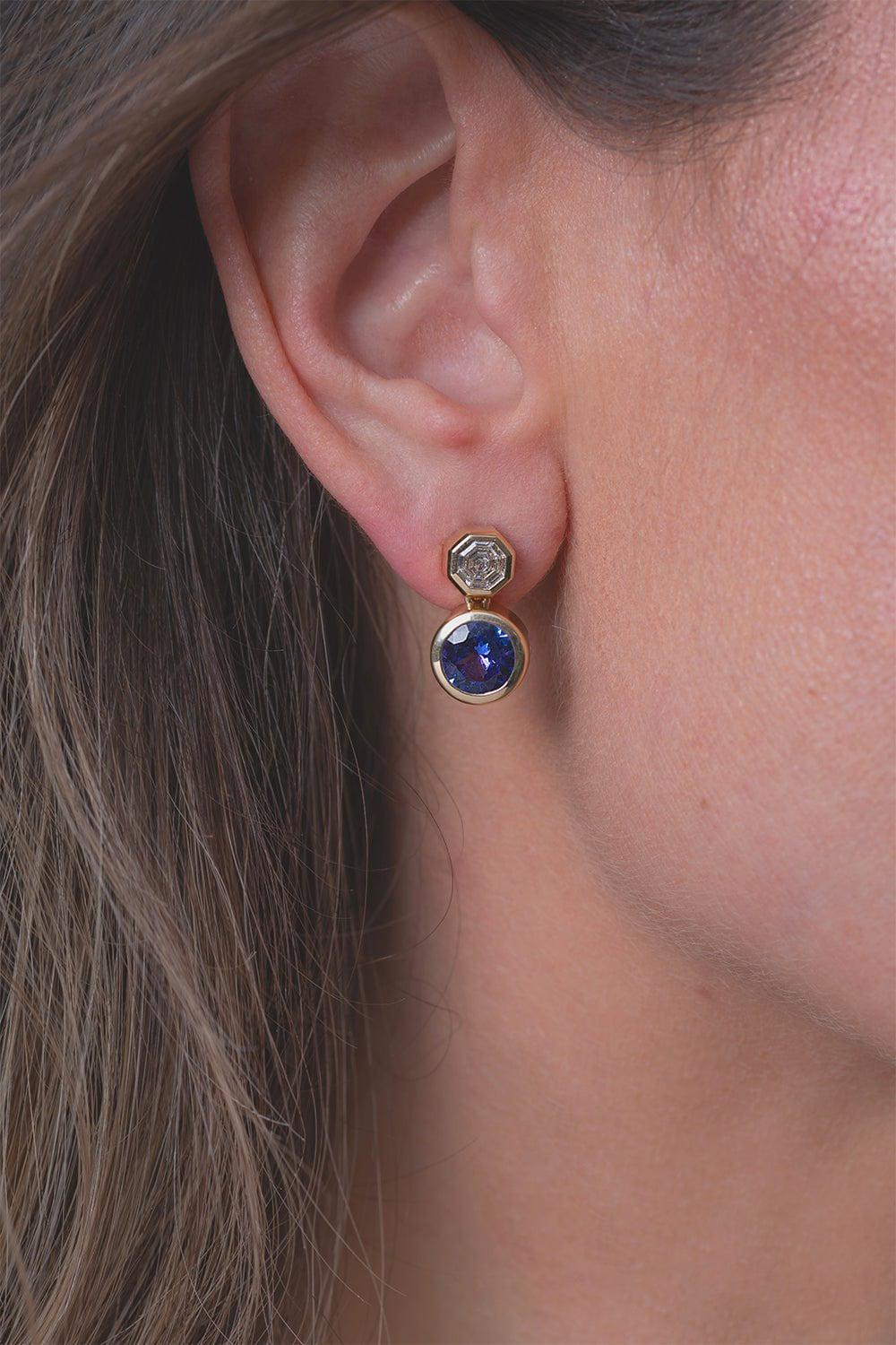 MASON & BOOKS-Drip Drop Earrings-YELLOW GOLD
