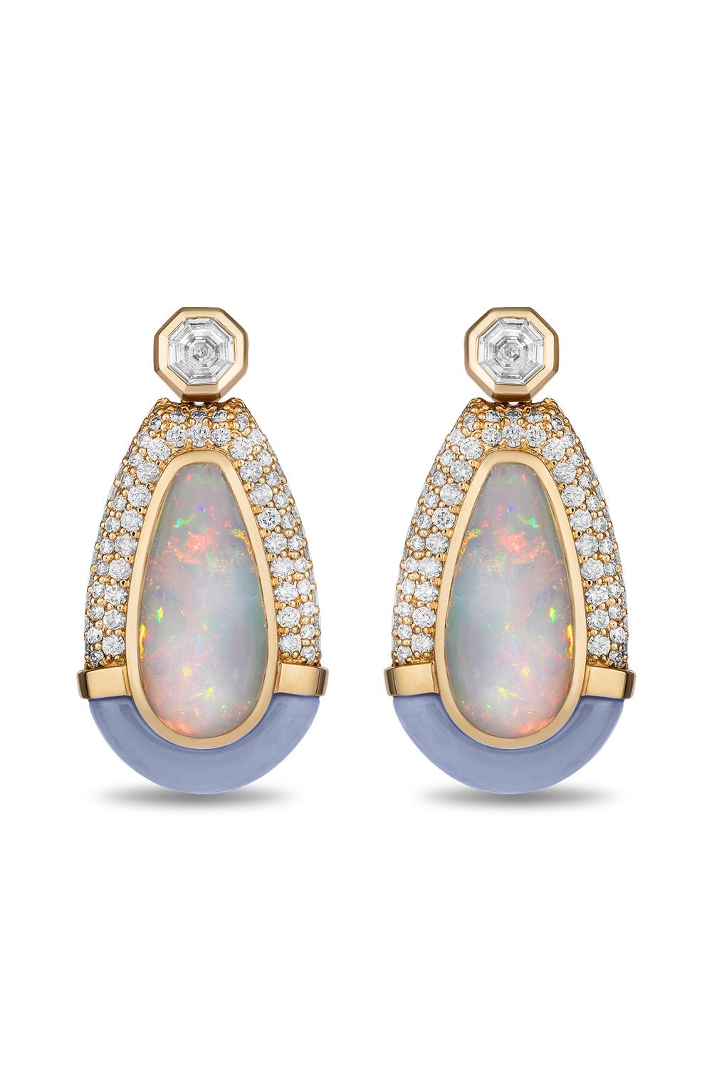 MASON & BOOKS-Drip Drop Earrings-YELLOW GOLD