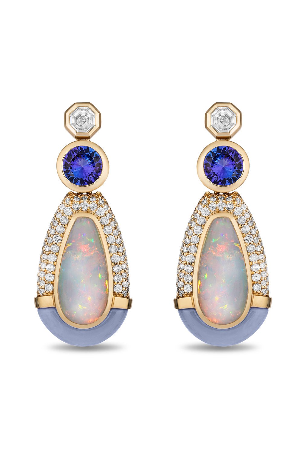 MASON & BOOKS-Drip Drop Earrings-YELLOW GOLD