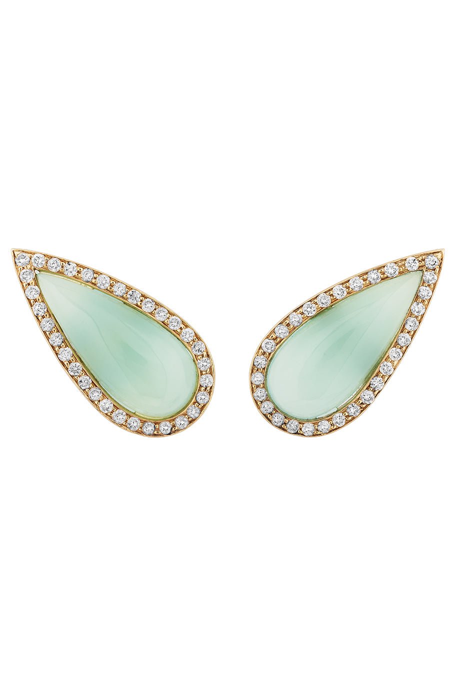 MASON & BOOKS-Lucky Lobe Stud Earrings-YELLOW GOLD