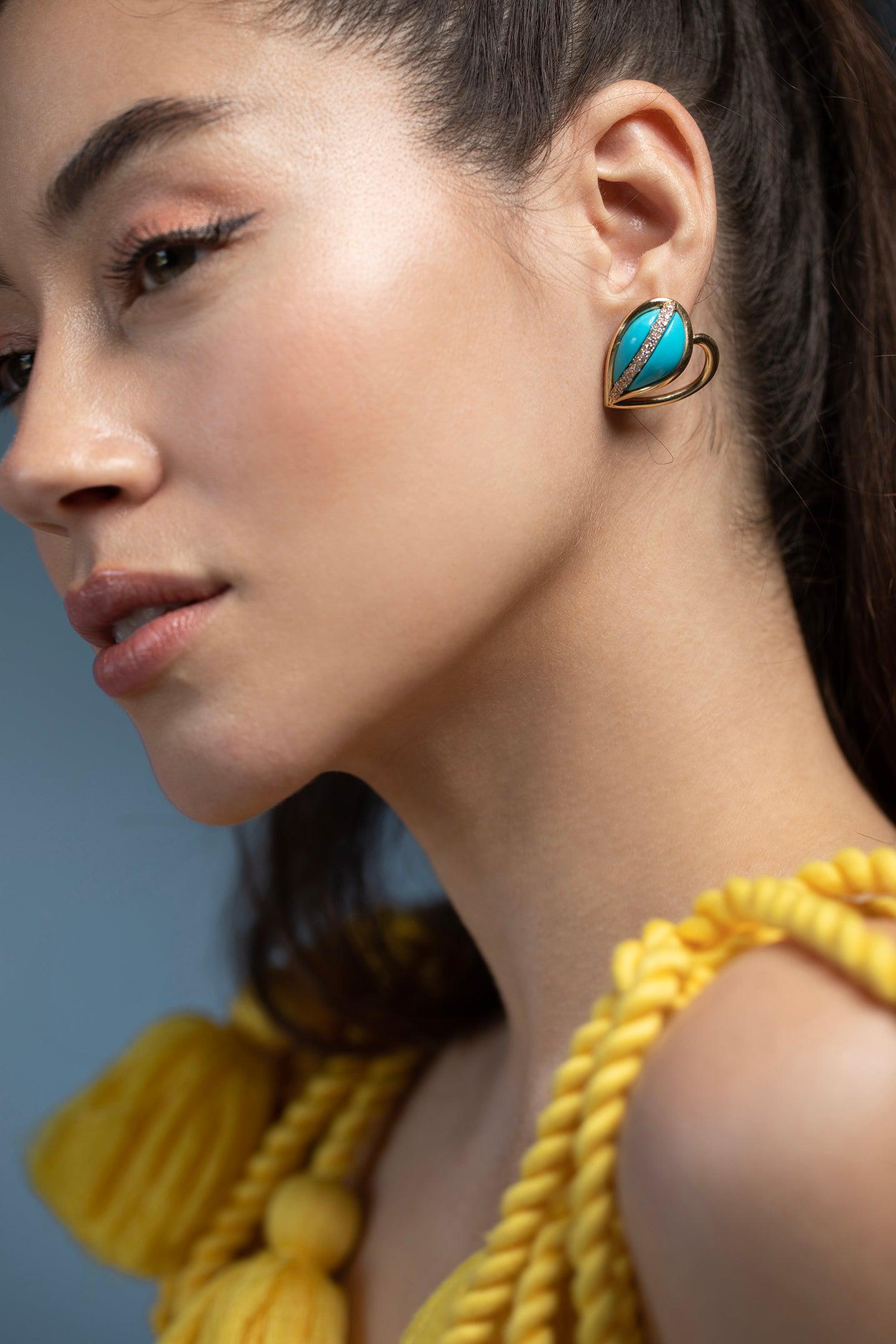 MASON & BOOKS-Mother's Love Earrings-YELLOW GOLD