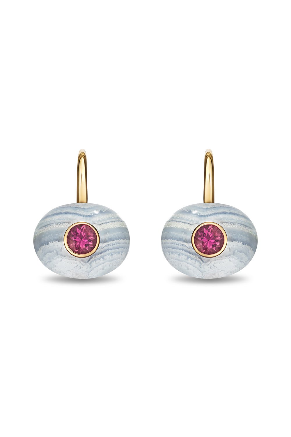 MASON & BOOKS-Tourmaline Milestone Drop Earrings-YELLOW GOLD