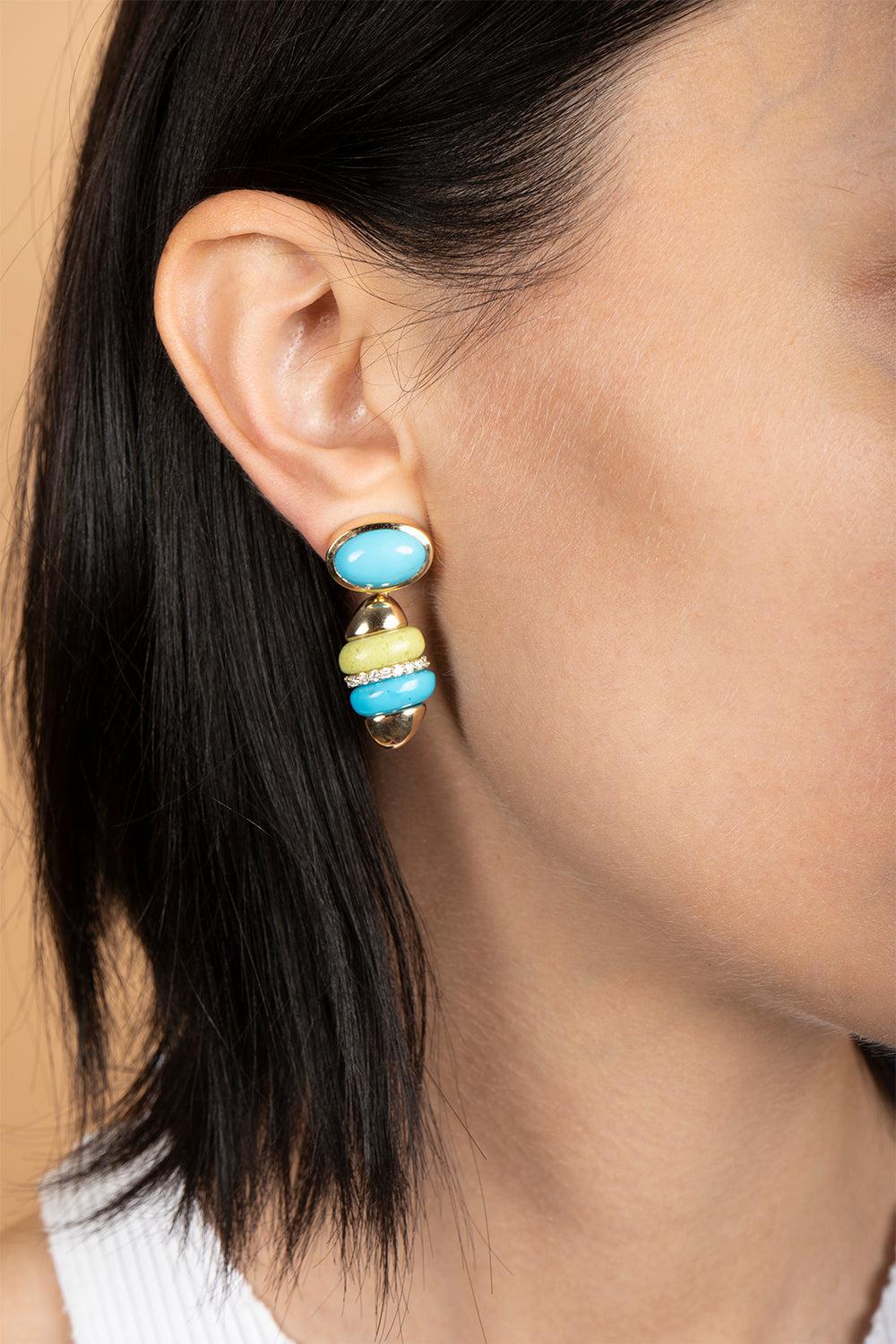 Turritella Drop Earrings-YELLOW GOLD-JEWELRYFINE JEWELEARRING-MASON & BOOKS