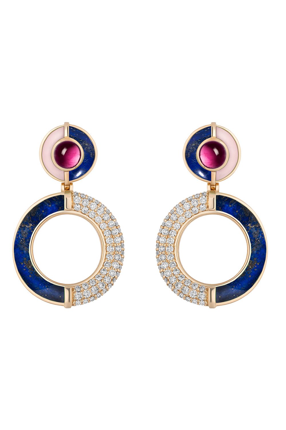MASON & BOOKS-Sugar And Spice Statement Earrings-YELLOW GOLD