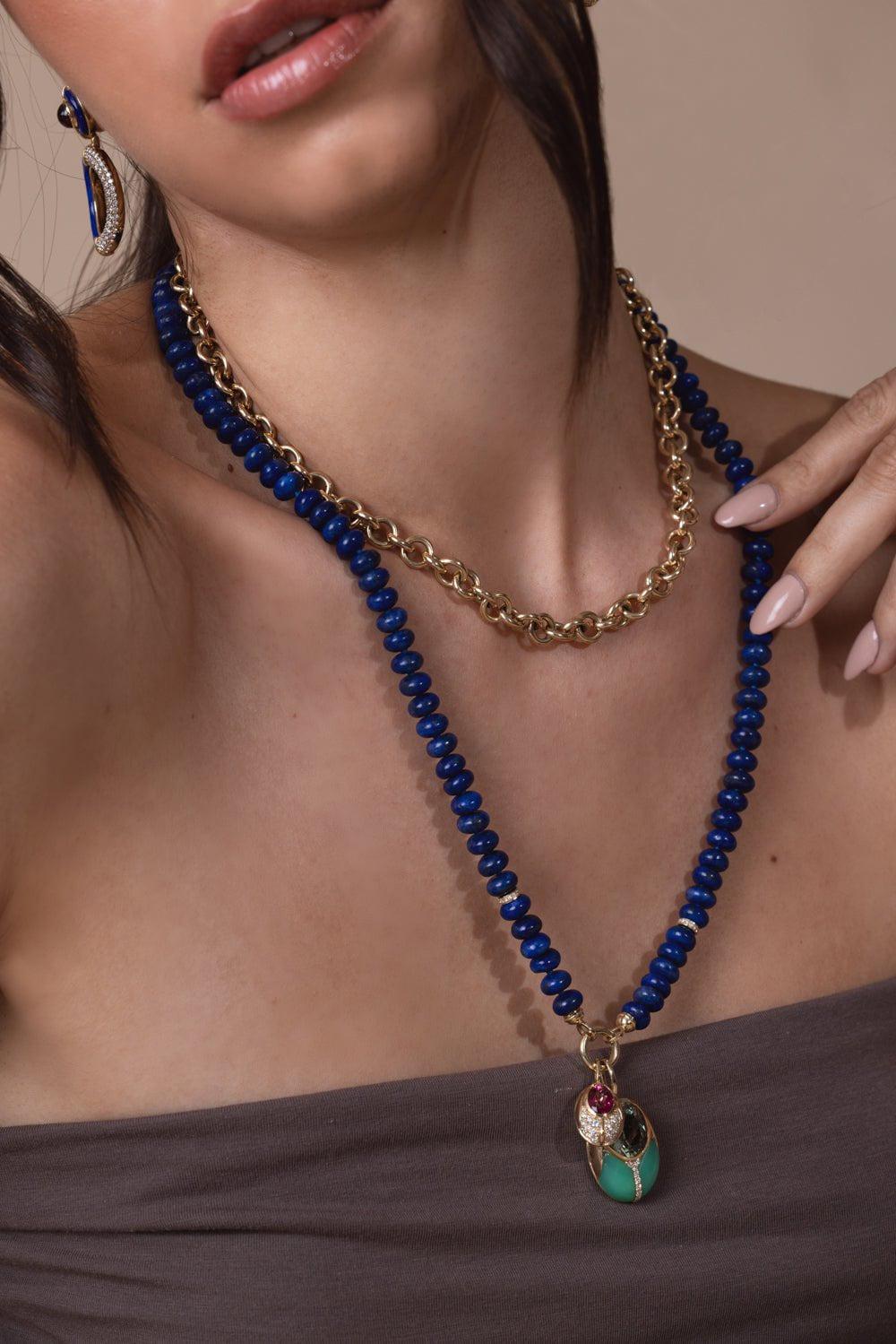 MASON & BOOKS-Eletta Triple Strand-YELLOW GOLD