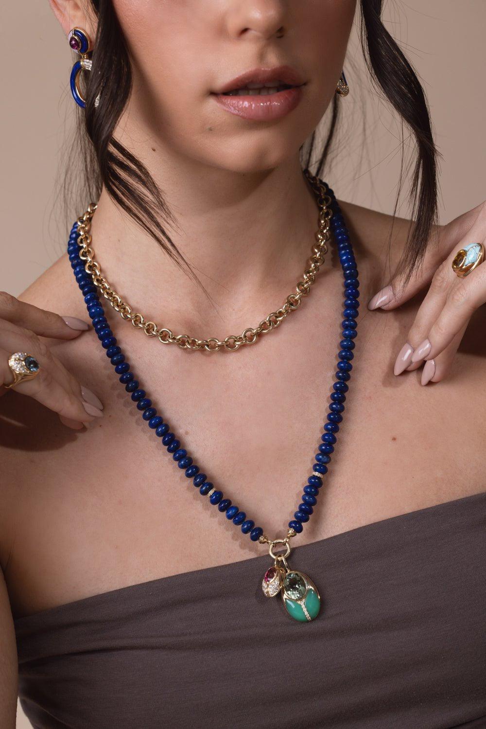 MASON & BOOKS-Eletta Triple Strand-YELLOW GOLD