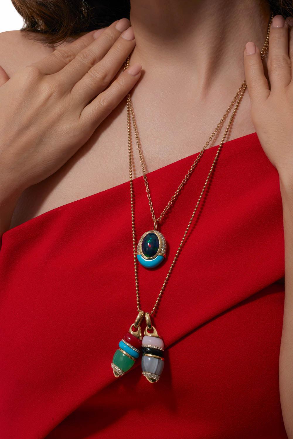 Sugar and Spice Oval Necklace-YELLOW GOLD-22-JEWELRYFINE JEWELNECKLACE O-MASON & BOOKS