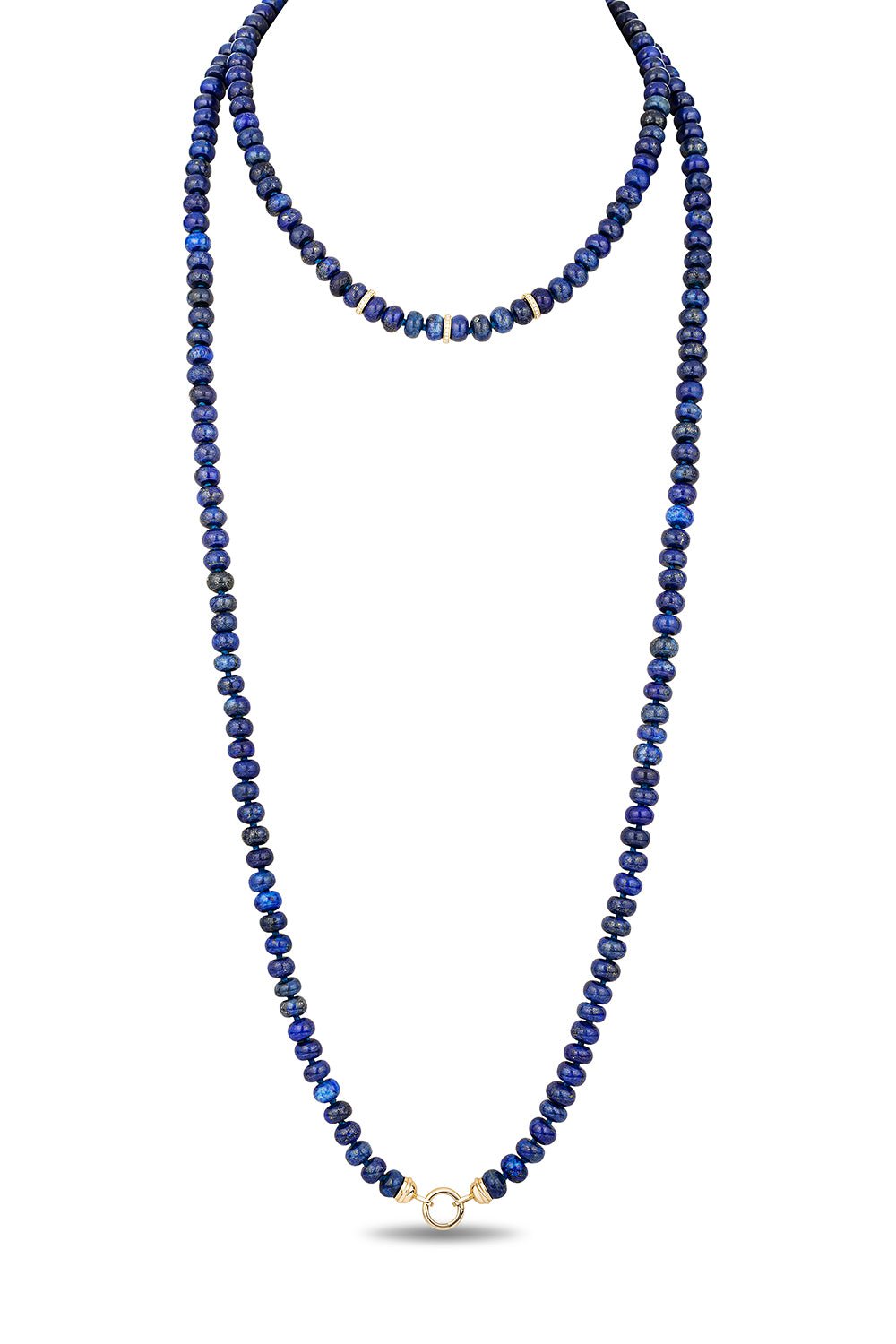 MASON & BOOKS-Eletta Triple Strand Necklace-YELLOW GOLD