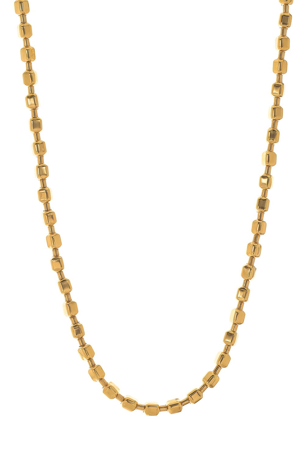 MASON & BOOKS-Large Nugget Chain Necklace-YELLOW GOLD