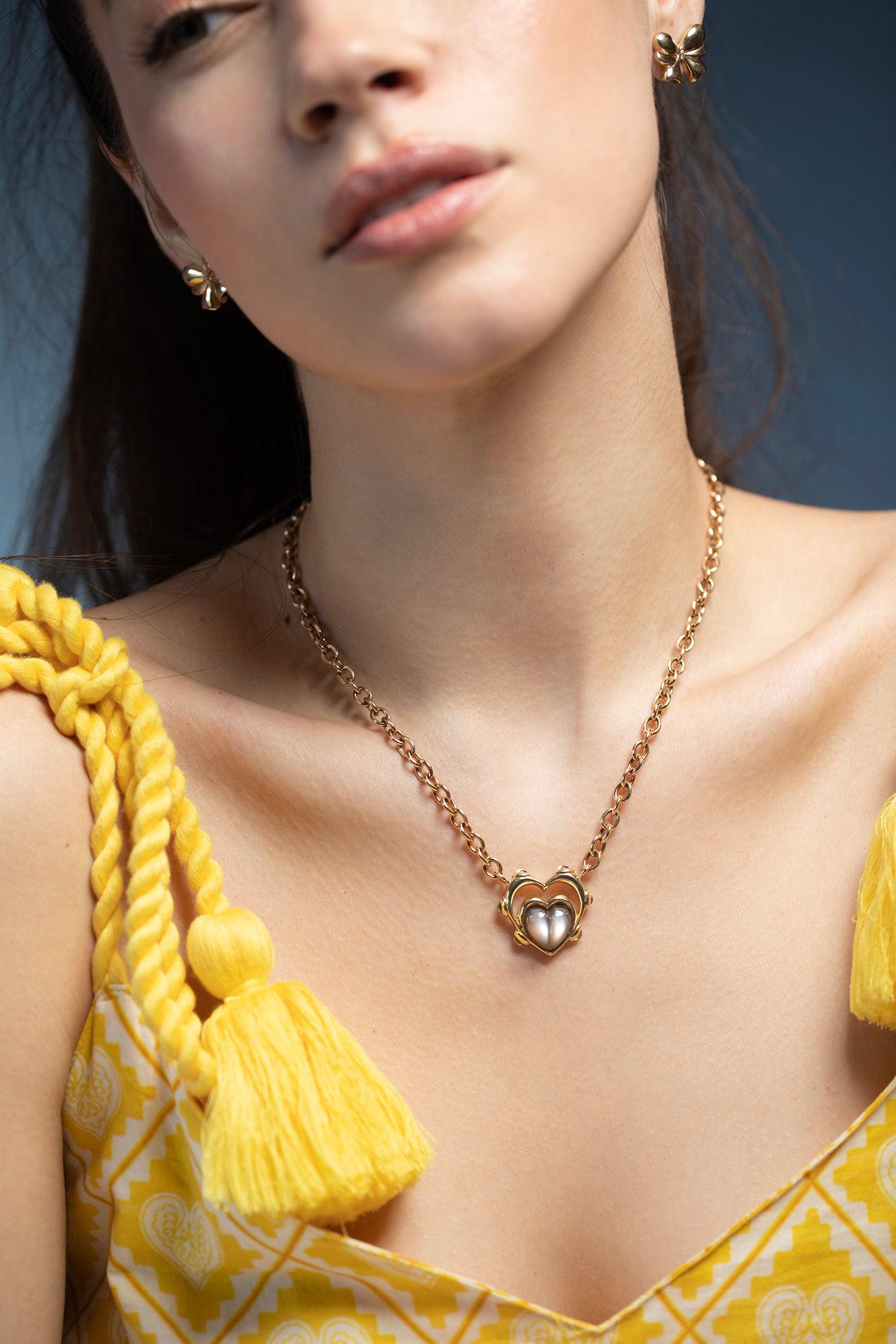 MASON & BOOKS-Mother's Love Necklace-YELLOW GOLD