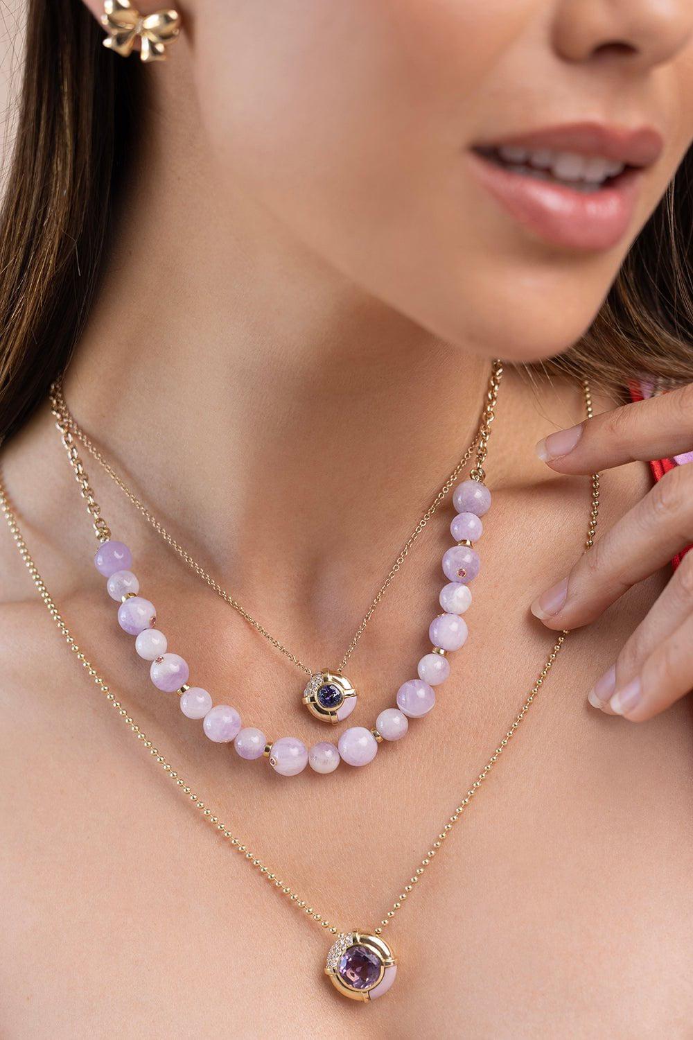 MASON & BOOKS-Stepping Stone Necklace-YELLOW GOLD