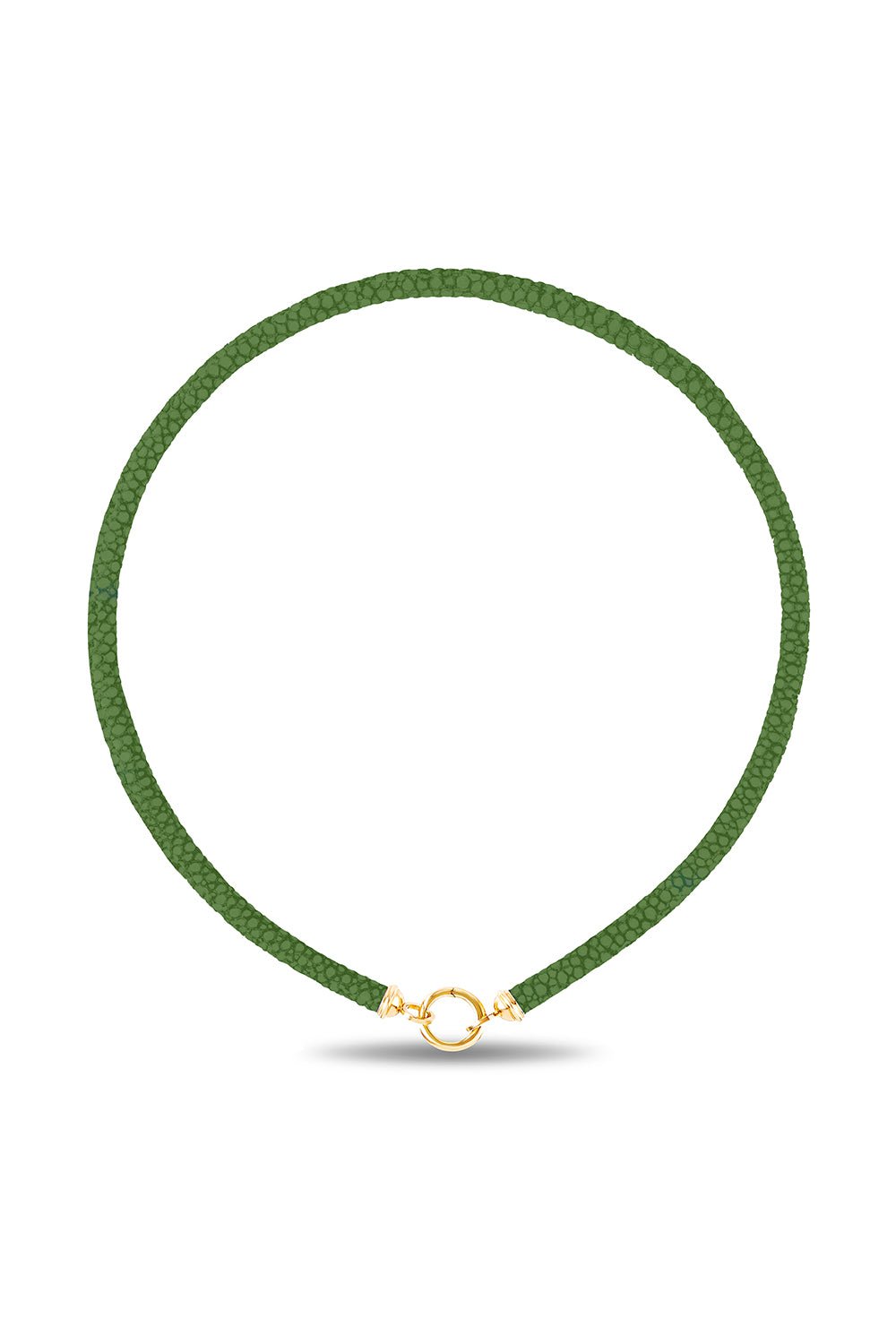 MASON & BOOKS-Stingray Leather Torque Collar-YELLOW GOLD