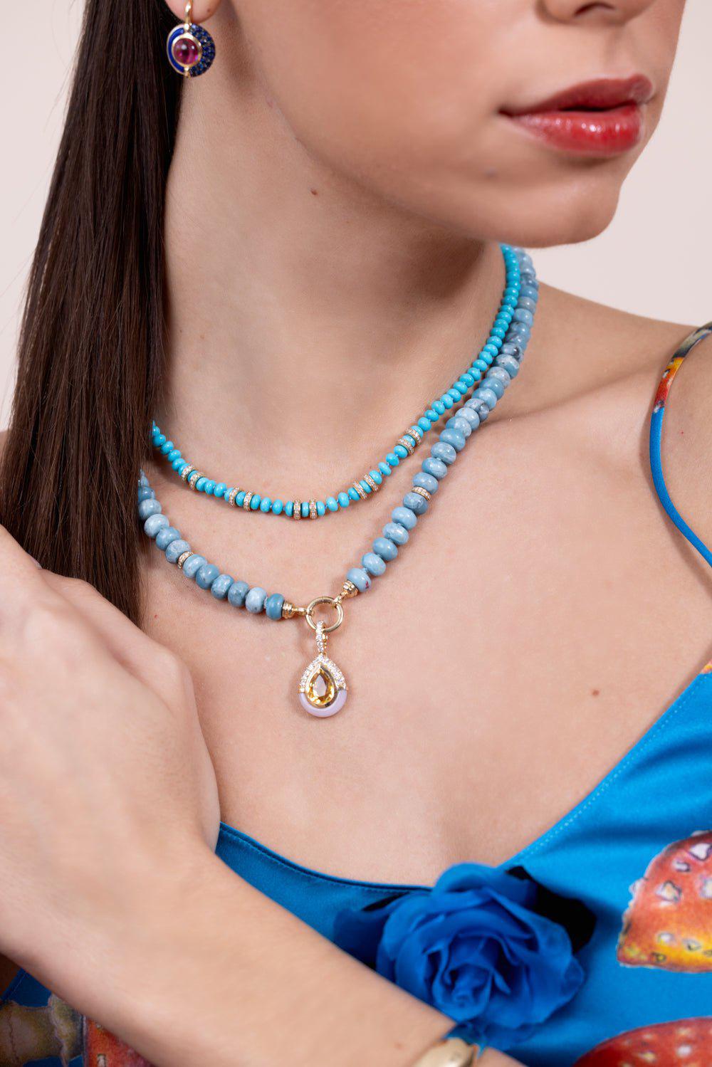 MASON & BOOKS-Droplet Pendant-YELLOW GOLD