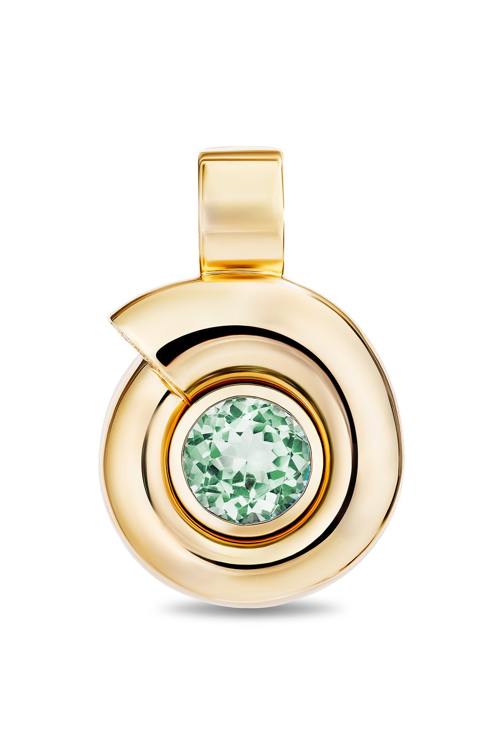 MASON & BOOKS-Large Nautilus Pendant-YELLOW GOLD