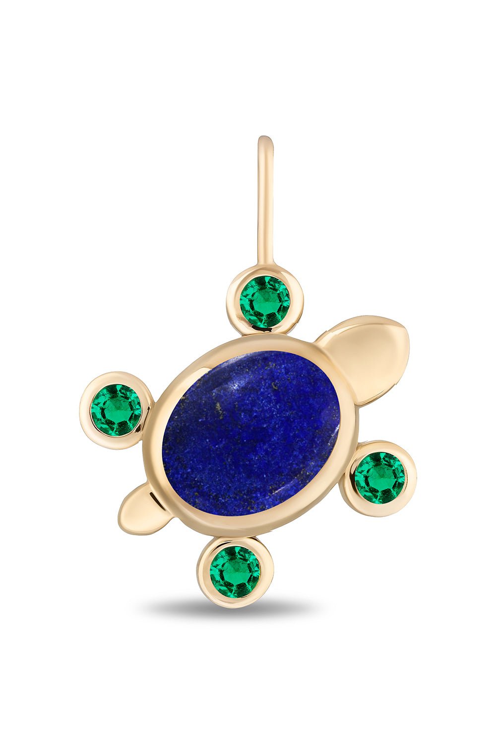 MASON & BOOKS-Tortuga Lapis Pendant-YELLOW GOLD