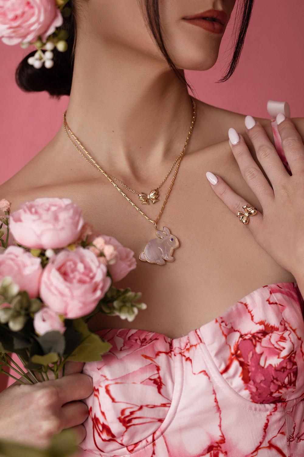 MASON & BOOKS-Evie Bow Ring-YELLOW GOLD