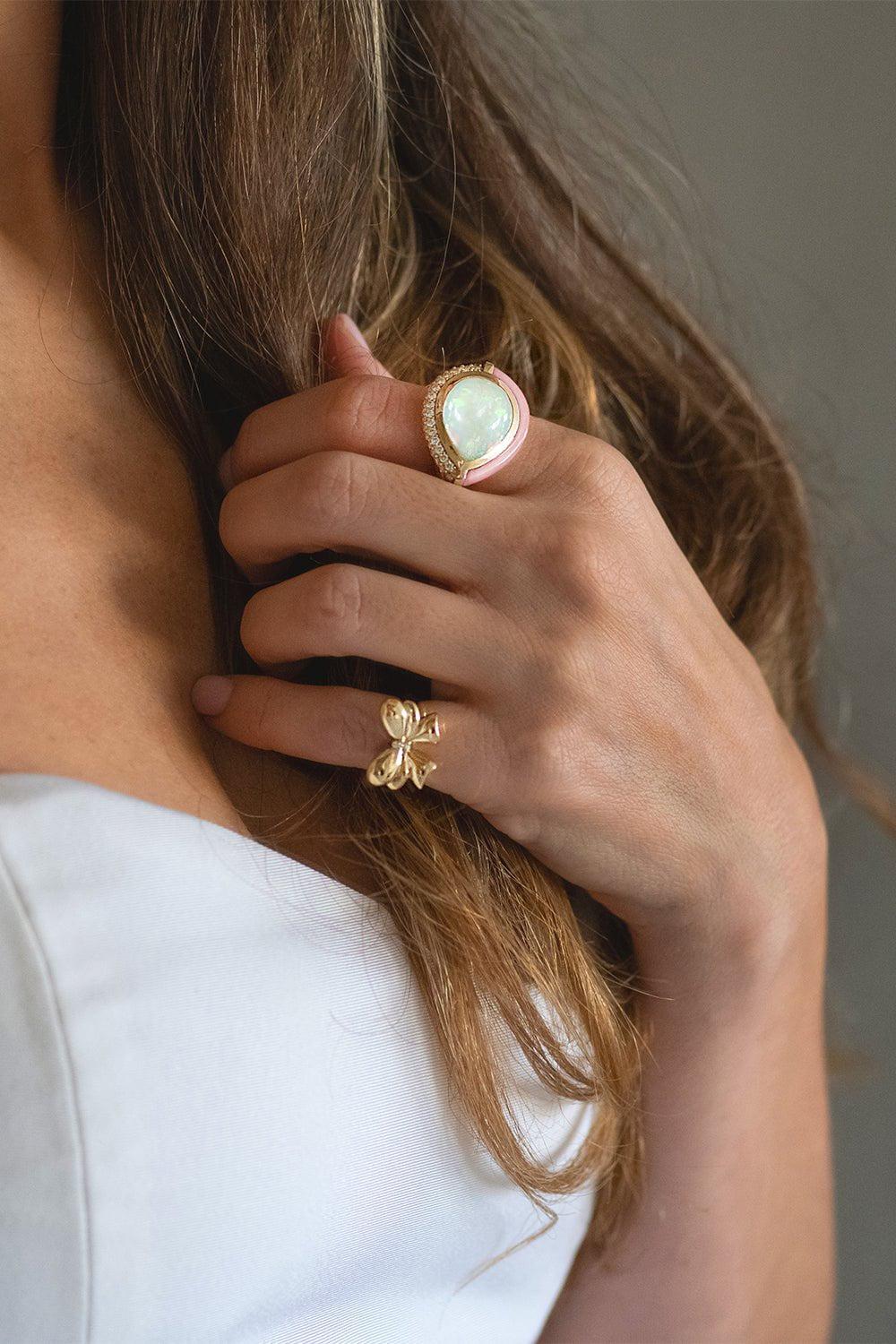MASON & BOOKS-Evie Bow Ring-YELLOW GOLD