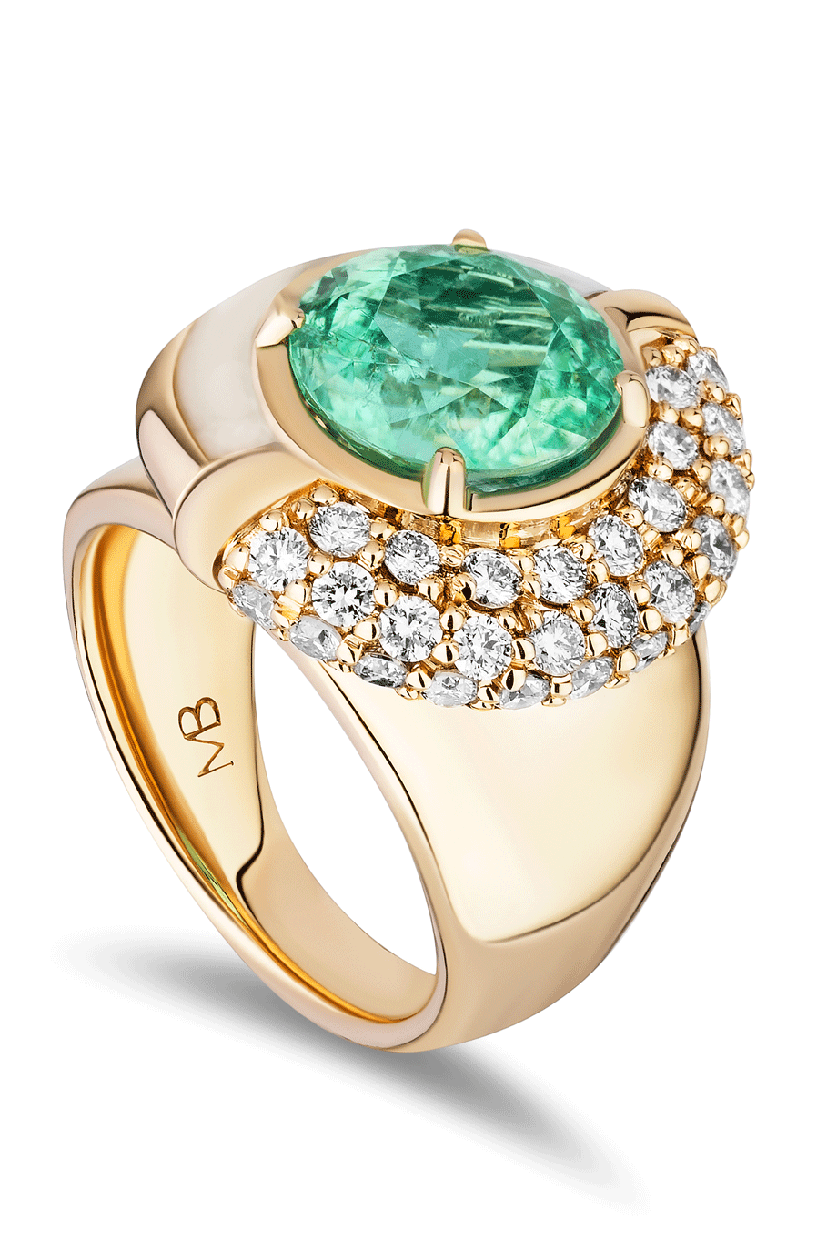 Tourmaline Sugar And Spice Ring-YELLOW GOLD-4-JEWELRYFINE JEWELRING-MASON & BOOKS