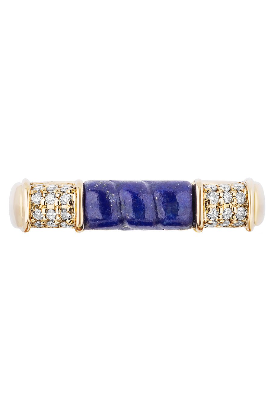 MASON & BOOKS-DNA Single Ring - Lapis-YELLOW GOLD