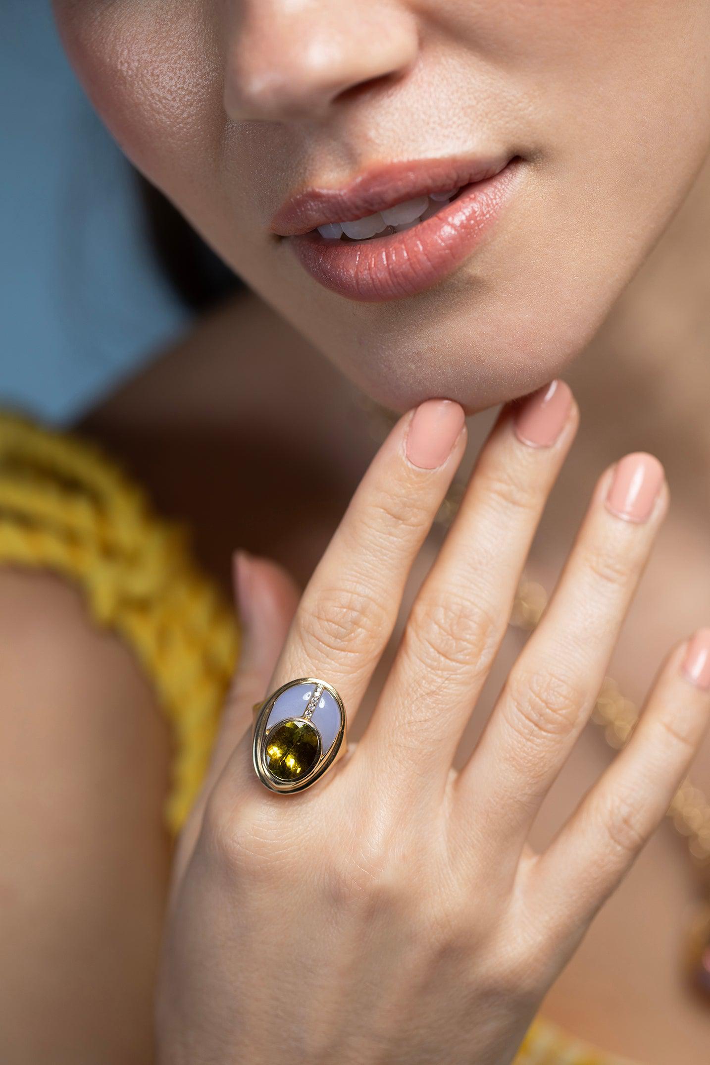 MASON & BOOKS-Love Bug Ring-YELLOW GOLD