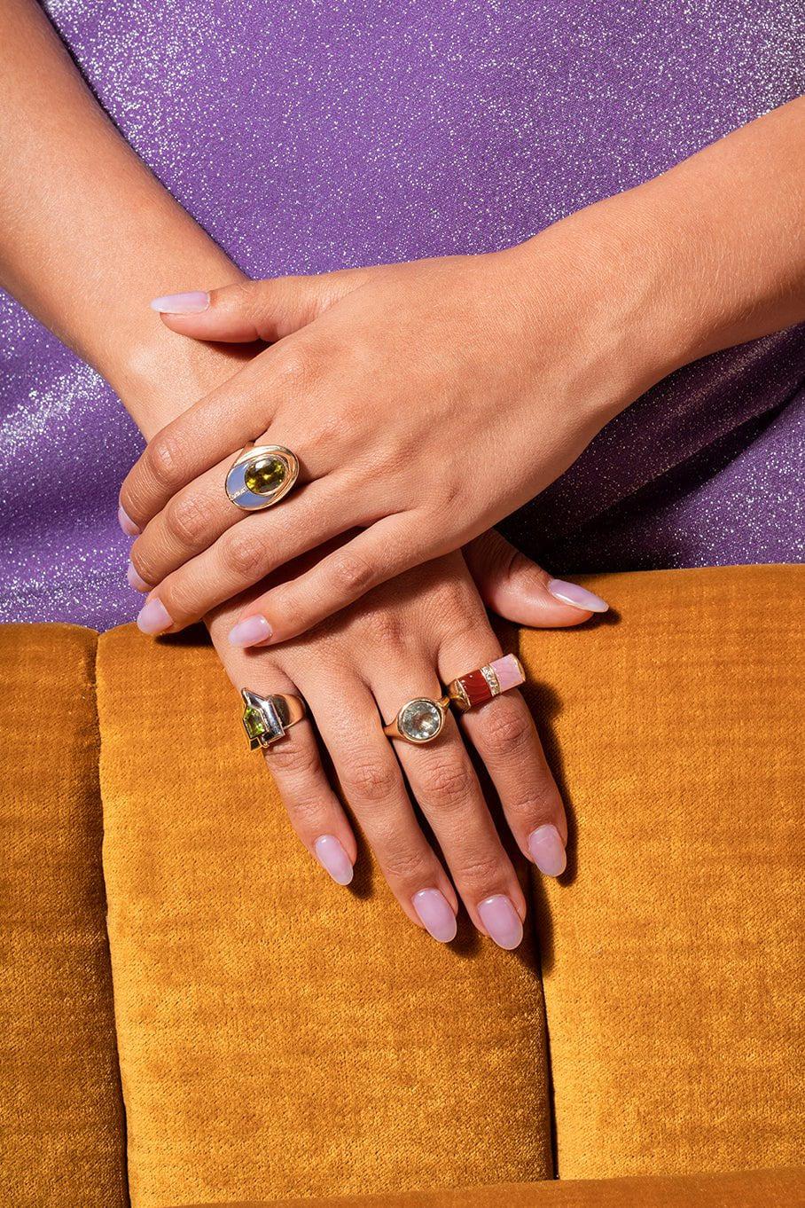 MASON & BOOKS-Love Bug Ring-YELLOW GOLD
