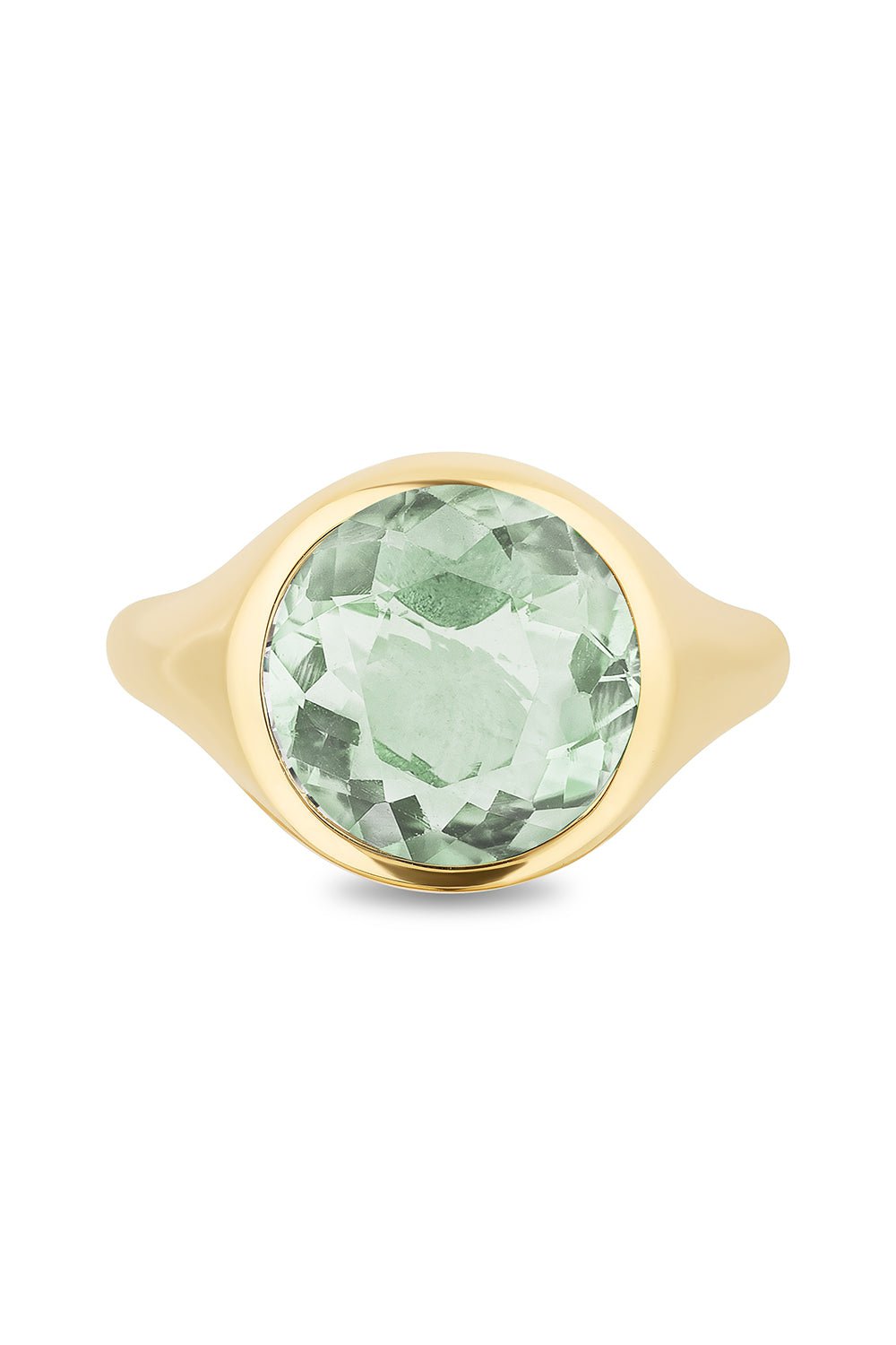 MASON & BOOKS-Secret Love Signet Ring-YELLOW GOLD