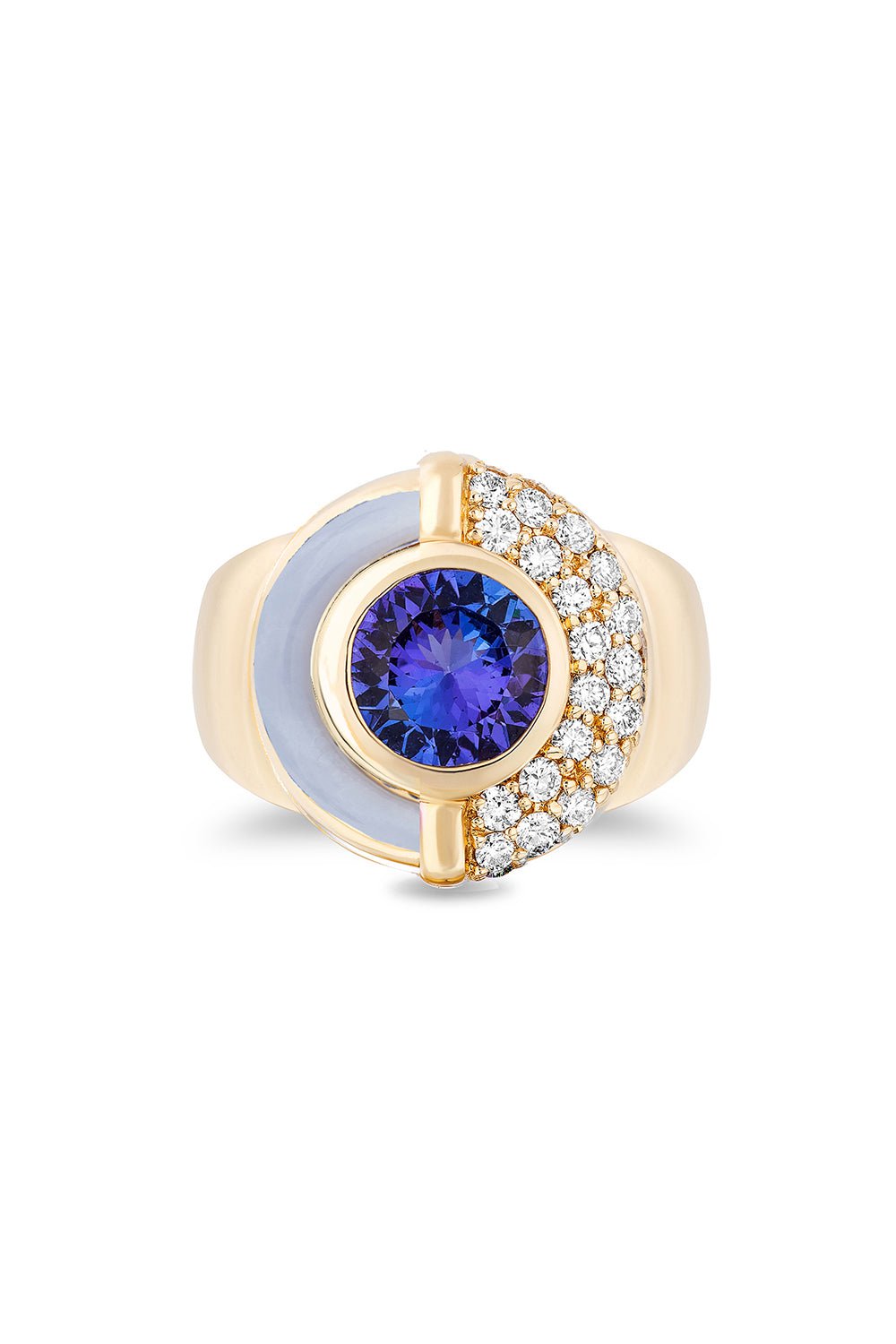 MASON & BOOKS-Sugar and Spice Tanzanite Ring-YELLOW GOLD
