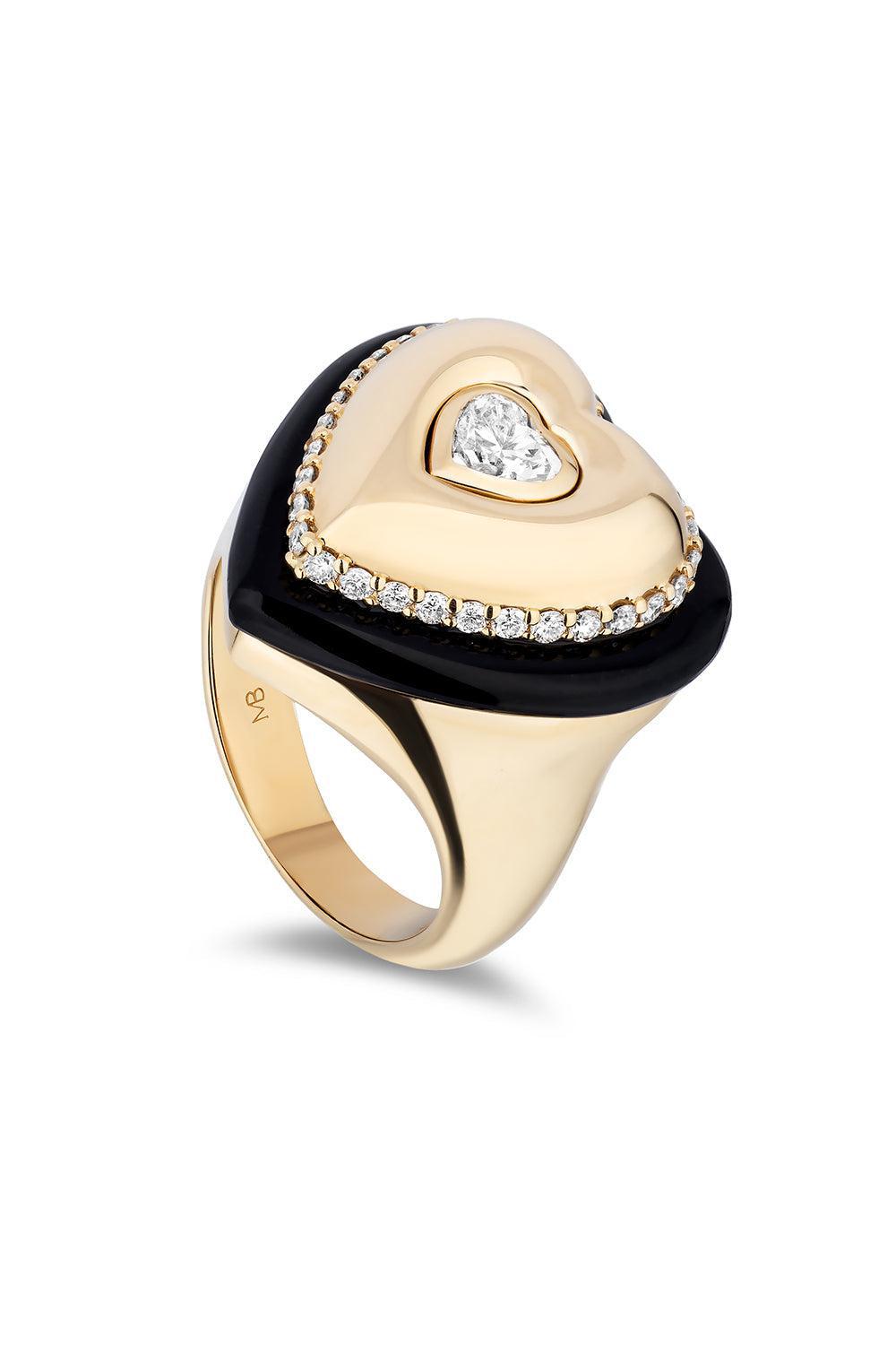 Linzer Heart Ring-YELLOW GOLD-7-JEWELRYFINE JEWELRING-MASON & BOOKS
