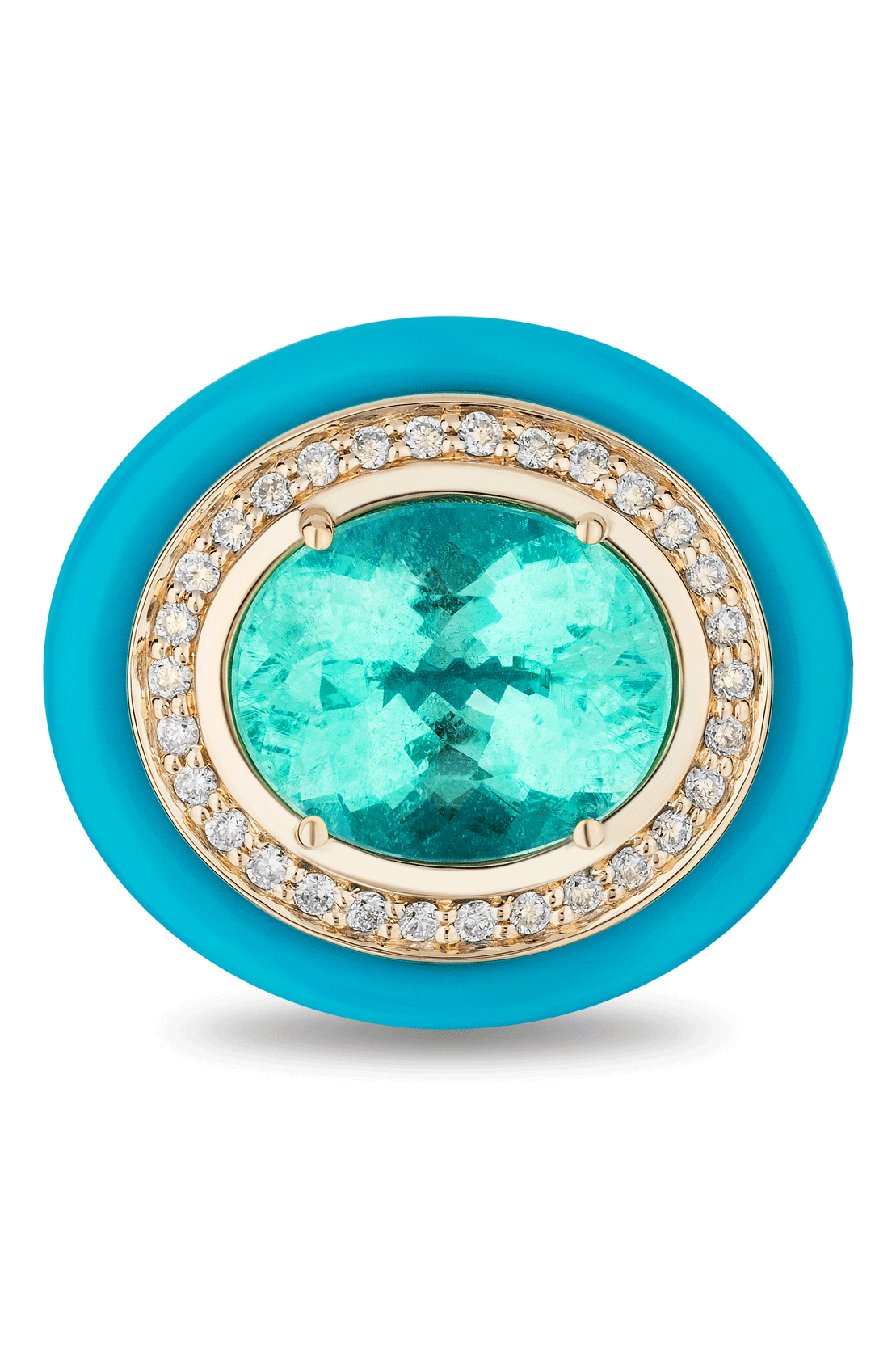 Tourmaline Cupcake Ring-YELLOW GOLD-7-JEWELRYFINE JEWELRING-MASON & BOOKS