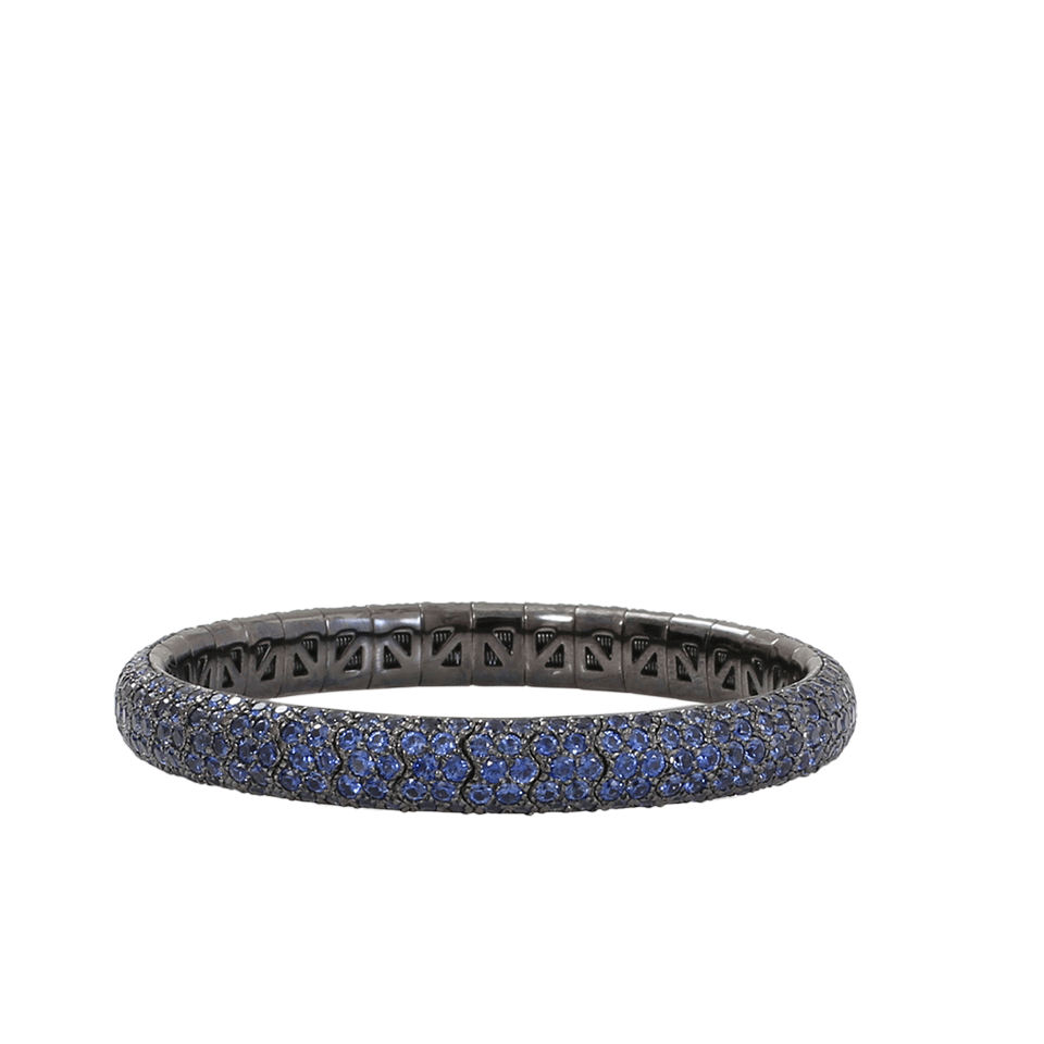 MATTIA CIELO-Sapphire Pave Spring Bracelet-BLACK GOLD