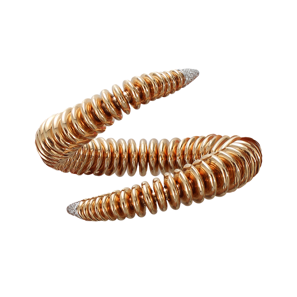 MATTIA CIELO-Bruco Coil Diamond Bracelet-ROSE GOLD