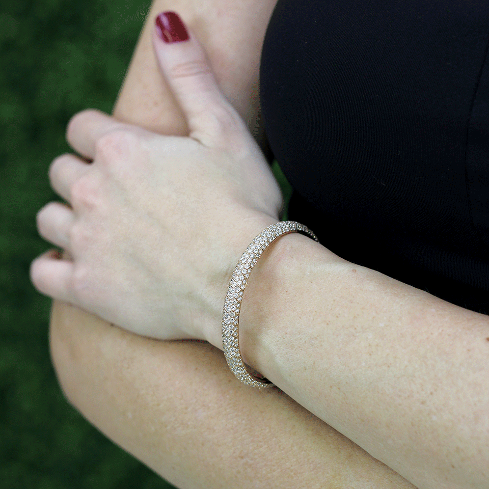 MATTIA CIELO-Universo Diamond Pave Bracelet-ROSE GOLD