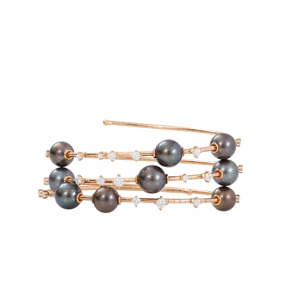 MATTIA CIELO-Rugiada Tahitian Pearl Wrap Bracelet-ROSE GOLD