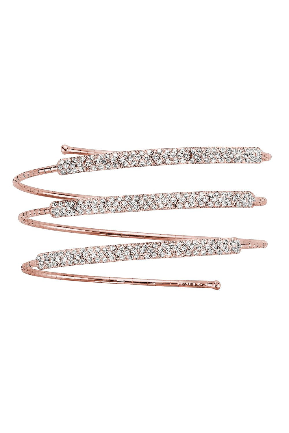 MATTIA CIELO-Rugiada 3 Wrap Diamond Bracelet-ROSE GOLD