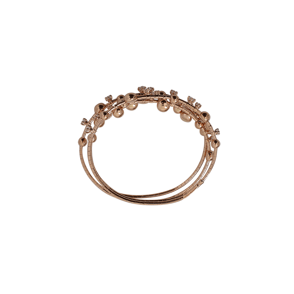 MATTIA CIELO-Rugiada Three-Circle Wrap Diamond Bracelet-ROSE GOLD