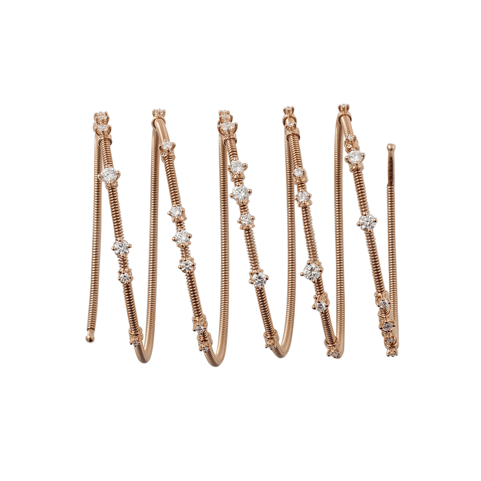 MATTIA CIELO-Rugiada Five-Circle Wrap Diamond Bracelet-ROSE GOLD