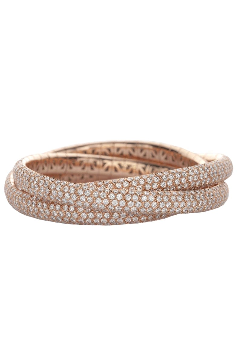MATTIA CIELO-Universo 3 Band Diamond Bracelet-ROSE GOLD
