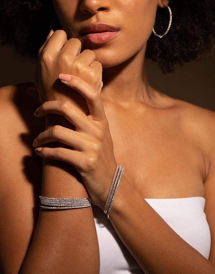 MATTIA CIELO-Rugiada Diamond Pave Bracelet-WHITE GOLD