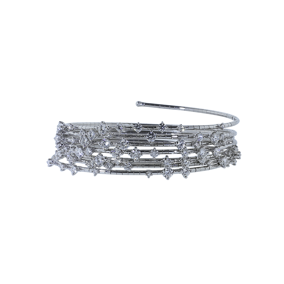 MATTIA CIELO-Rugiada Seven-Circle Wrap Bracelet-WHITE GOLD